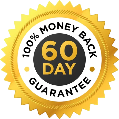 100% Satisfaction 60-Day Money-Back Guarantee